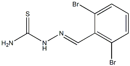 2,6-Dibromobenzaldehyde thiosemicarbazone Struktur