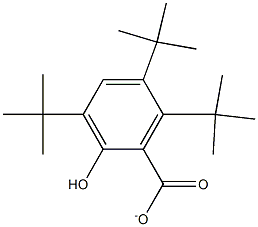 3,5,6-Tri-tert-butylsalicylate Struktur