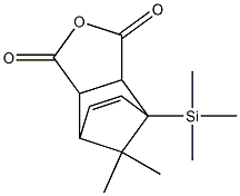 4-Oxatricyclo[5.2.1.0(2,6)]dec-8-ene-3,5-dione, 10,10-dimethyl-7-(trim ethylsilyl)- Struktur