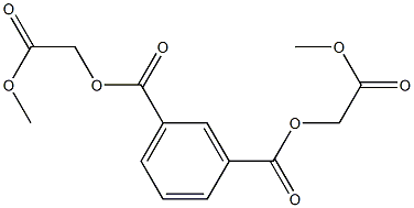 Isophthalic acid, bis(methoxycarbonylmethyl) ester Struktur