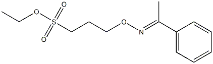 Propanesulfonic acid, 3-(methylbenzylideneaminooxy)-, ethyl ester Struktur