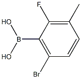 6-Bromo-2-fluoro-3-methylbenzeneboronic acid 98% Struktur