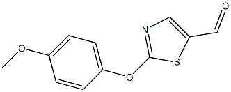 2-(4-Methoxyphenoxy)-1,3-thiazole-5-carboxaldehyde Struktur