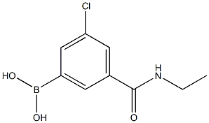 3-Borono-5-chloro-N-ethylbenzamide Struktur