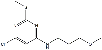 6-Chloro-N-(3-methoxypropyl)-2-(methylthio)pyrimidin-4-amine Struktur