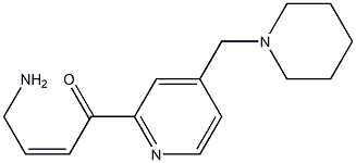 4-[4-(1-PIPERIDINYLMETHYL)PYRIDIN-2-YL]-CIS-OXOBUT-2-ENYLAMINE Struktur