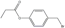 4-BROMOMETHYL PHENYL PROPIONIC ACID Struktur