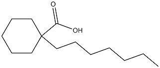 TRANS-TRANS-4-N-HEPTYLCYCLOHEXYL-4-CARBOXYLIC ACID Struktur