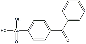 benzophenone-4-arsonic acid Struktur