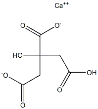 calcium hydrogen citrate Struktur