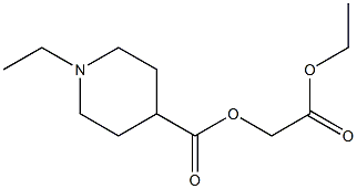 Ethyl 1-Ethoxycarbonylmethyl Piperidine-4-Carboxylate Struktur