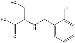 N-(2-hydroxybenzyl)serine Struktur