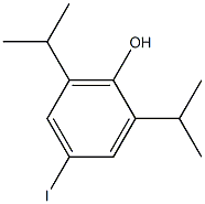 4-iodo-2,6-diisopropylphenol Struktur