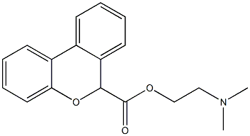 6H,6-(2-(dimethylamino)ethoxycarbonyl)dibenzo(b,d)pyran Struktur