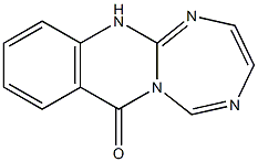 1,2,5-triazepino(2,3-b)quinazolone Struktur