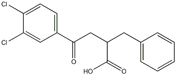 2-benzyl-4-(3,4-dichlorophenyl)-4-oxobutanoic acid Struktur