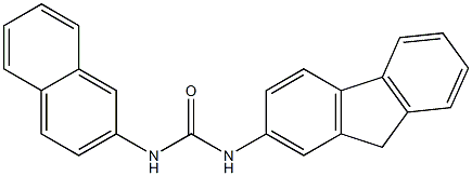 N-2-naphthyl-N'-2-fluorenylurea Struktur