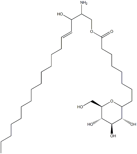 glucosyloctanoylsphingosine Struktur