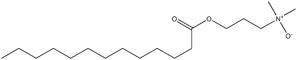 N,N-dimethyl-N-(3-dodecylcarbonyloxypropyl)amine-N-oxide Struktur