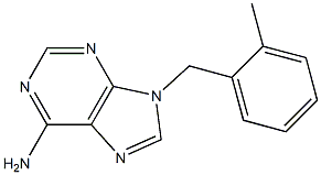 9-(2-methylbenzyl)adenine Struktur