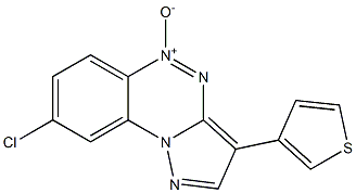 3-(thien-3-yl)-8-chloropyrazolo(5,1-c)(1,2,4)benzotriazine 5-oxide Struktur