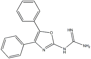 2-guanidino-4,5-diphenyloxazole Struktur