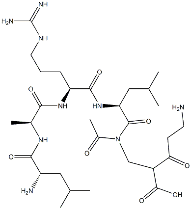 acetyl(leucyl-alanyl-arginyl-leucyl)3-beta-alanyl-beta-alanine Struktur