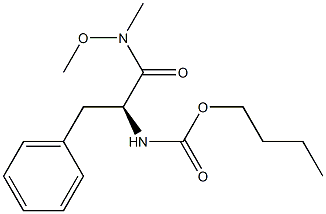 N-butyloxycarbonyl-phenylalanine N-methoxy-N-methylamide Struktur