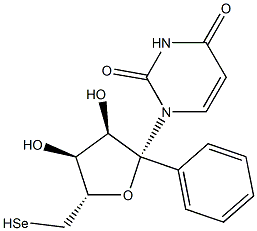 1'-phenylselenouridine Struktur