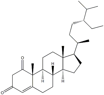 stigmast-4-ene-1,3-dione Struktur