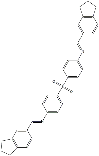 4,4'-sulfonyl-bis(N-(5-indanylmethylene)aniline) Struktur