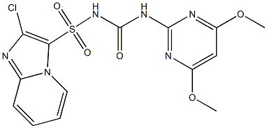 1-(2-chloroimidazo(1,2-a)pyridin-3-ylsulfonyl)-3-(4,6-dimethoxypyrimidin-2-yl)urea Struktur