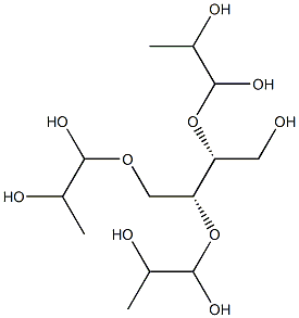 1,2,3-tri-O-lactosylthreitol Struktur