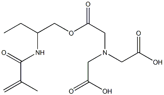 2-methacrylamidobutyl nitrilotriacetic acid Struktur