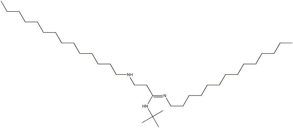 N-t-butyl-n'-tetradecyl-3-tetradecylaminopropionamidine Struktur