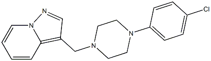 3-(4-(4-chlorophenyl)piperazinylmethyl)pyrazolo(1,5-a)pyridine Struktur