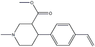 methyl-1-methyl-4-(4-vinylphenyl)piperidine-3-carboxylate Struktur