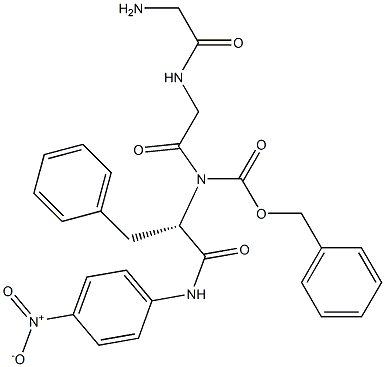 benzyloxycarbonyl-glycyl-glycyl--phenylalanine p-nitroanilide Struktur