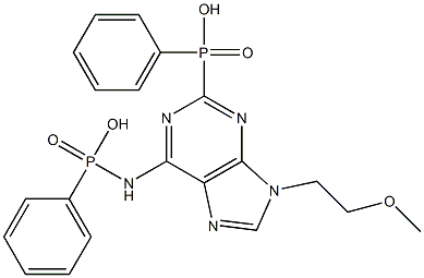 diphenyl-9-(2-phosphonylmethoxyethyl)adenine Struktur