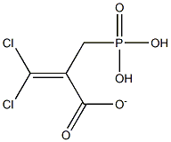 3,3-dichloro-2-dihydroxyphosphinoylmethyl-2-propenoate Struktur