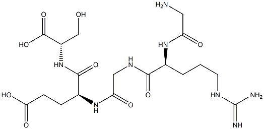 glycyl-arginyl-glycyl-glutamyl-serine Struktur