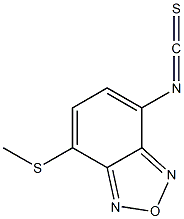 7-methylthio-4-(2,1,3-benzoxadiazolyl)isothiocyanate Struktur