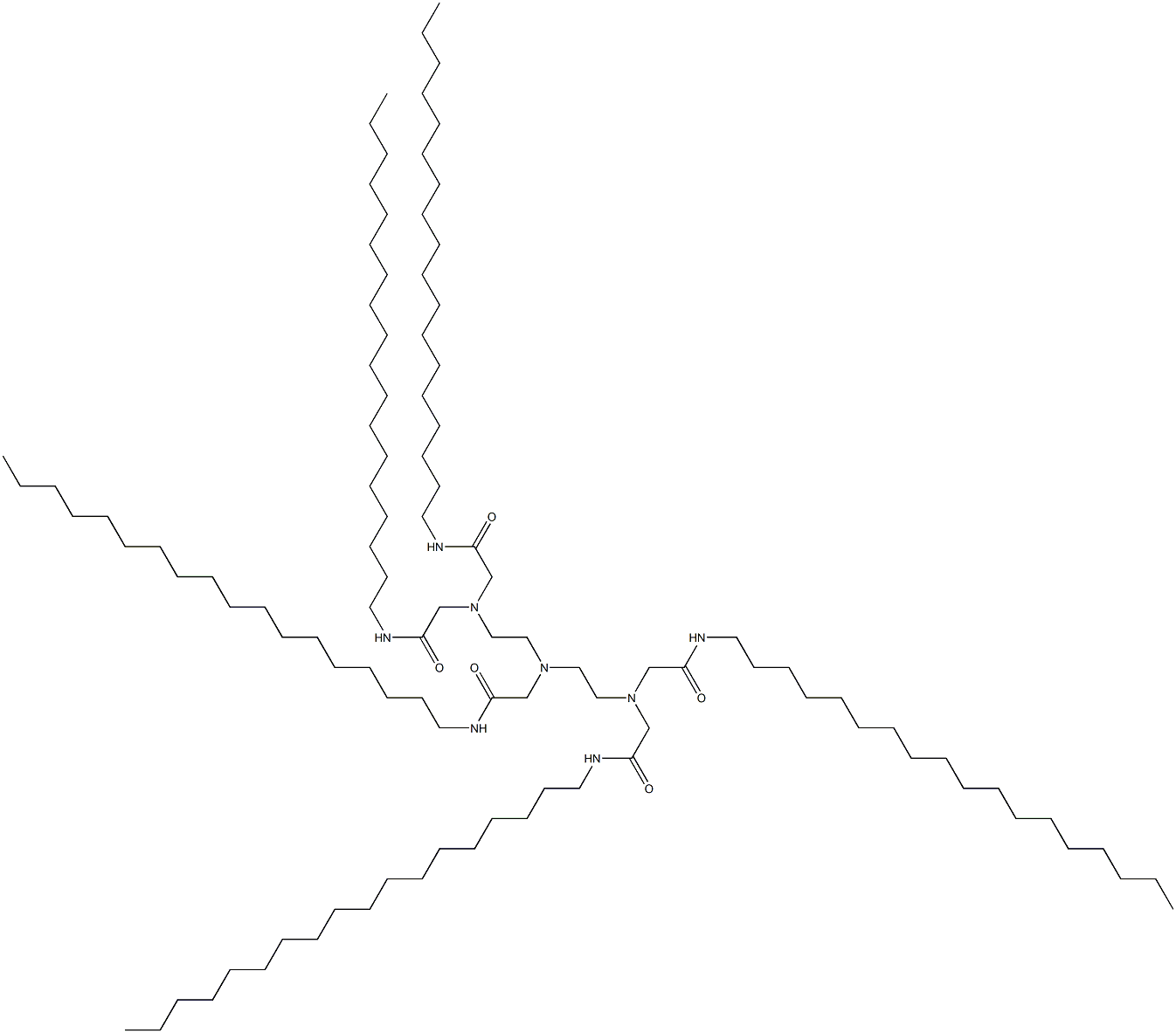 diethylenetriaminepentaacetic acid stearylamide Struktur
