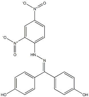 4,4'-dihydroxybenzophenone-2,4-dinitrophenylhydrazone Struktur