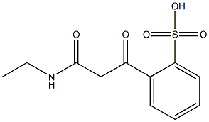 N-ethyl-o-sulfobenzoylacetamide Struktur