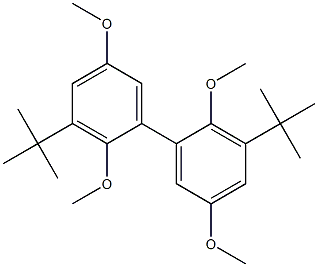 3,3'-DI-TERT-BUTYL-2,2',5,5'-TETRAMETHOXYBIPHENYL Struktur