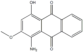 1-AMINO-2-METHOXY-4-HYDROXY-ANTHRAQUINONE Struktur