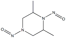 PIPERAZINE,2,6-DIMETHYL-1,4-DINITROSO- Struktur