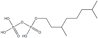 TETRAHYDROGERANIOLPYROPHOSPHATE Struktur