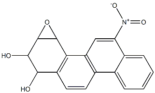 1,2-DIHYDROXY-3,4-EPOXY-1,2,3,4-TETRAHYDRO-6-NITROCHRYSENE Struktur